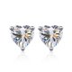 thumbnail image 1 of Aretes de Moissanita de 2-4 Cttw para Mujer y Hombres Corte Corazón Color D Claridad VVS1 Plata de Ley 925 Aretes Pequeños de Diamante Aretes de Moissanita con Certificado, 1 of 6