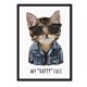 thumbnail image 1 of Cuadro Gato Happy con Marco Negro, 1 of 1