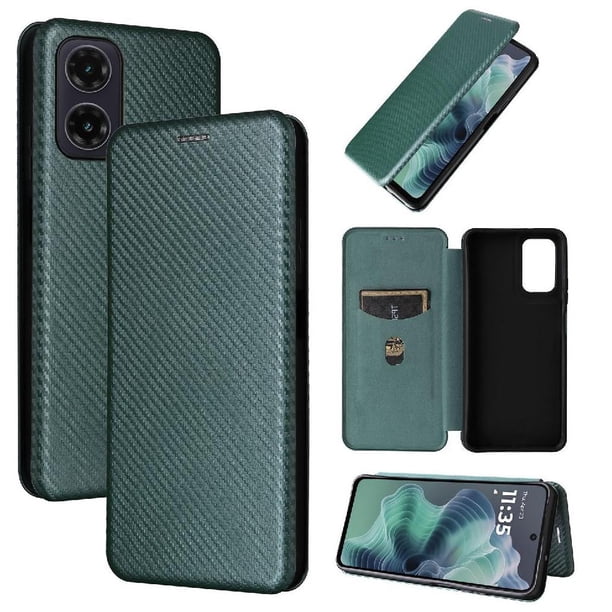 Funda Flip para FOXDOCK Motorola Moto G35 5G - Funda magnética de negocios, funda protectora delgada