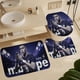 thumbnail image 5 of Kylian Mbappé Juego de 3 alfombras de baño de coral fleece: tapete de baño + alfombra de inodoro en forma de U + funda de tapa de inodoro en forma de O, 5 of 6