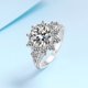 thumbnail image 2 of Moissanite Rings for Women Anillos de Diamante 3Uds Corte Redondo Color D VVS1 Plata Esterlina 925 Moissanita Compromiso Aniversario Promesa Anillos de Boda para Mujer con Certificado, 2 of 9