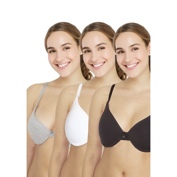 Pack 3x sosten soft algodón P350.010-BLA Kayser