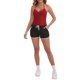 thumbnail image 2 of INSPIRE CHIC Top de Tirantes de Mujer con Cuello Halter, Acolchado Inalámbrico, Ajustado, con Tirantes Ajustables, Camisetas Deportivas Recortadas L Rojo Oscuro, 2 of 6