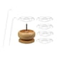 thumbnail image 1 of Bead Spinner Bowl Bead Stringer Bead Bowls Kit Para Clay Beads Art Crafts DIY BigEye Curved Needle, 1 of 5