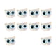 thumbnail image 1 of 10 Piezas De Cuentas De Cabeza De Gato, Cuentas De Gatito Para Pulseras, Adornos, Cuentas, Ojos Azules Transparentes, 1 of 5