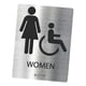 thumbnail image 1 of Placa De Letrero De Baño, Letrero De Baño Moderno Para Hombres Y Mujeres, Estilo De Baño De Negocios B, 1 of 5