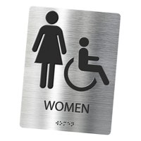 Bothyi - Placa De Letrero De Baño, Letrero De Baño Moderno Para Hombres Y Mujeres, Estilo De Baño De Negocios B