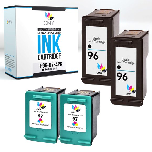Pack combinado de cartuchos de tinta CMYi 96/97 para impresoras HP