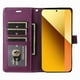 thumbnail image 4 of FOXDOCK Funda tipo Cartera para Xiaomi Redmi Note 13 5G – Cubierta de Cuero PU con Múltiples Ranuras, Bolsillo para Efectivo y Correa de Muñeca, 4 of 6