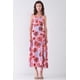 thumbnail image 2 of Vestido Midi con Estampado Floral, sin Mangas, con Lazo Ancho en la Parte Delantera, Dobladillo con Volantes y Detalle de Abertura Lateral, 2 of 5