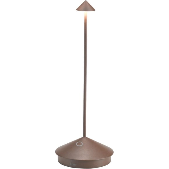 Lámpara de Mesa LED Zafferano Pina Pro Inalámbrica óxido
