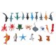 thumbnail image 1 of 24 Piezas De Simulación De Animales Marinos Modelo De Juguete Dolphin Lobster Shark Crab Gift, 1 of 5