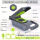 thumbnail image 2 of 1 Set, 14in1, Vegetable Chopper, Multifunctional Fruit Slicer, Manual Food Grater, Kitchen Vegetable Slicer, Cutter With Container, Onion Mincer Chopper, Household Potato Shredder, Kitchen Stuff, Kitc, 2 of 2