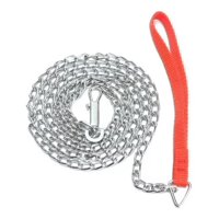 Defensor - Correa Metálica Para Paseo De Acero, Perros Mascotas 120Cm Color Rojo