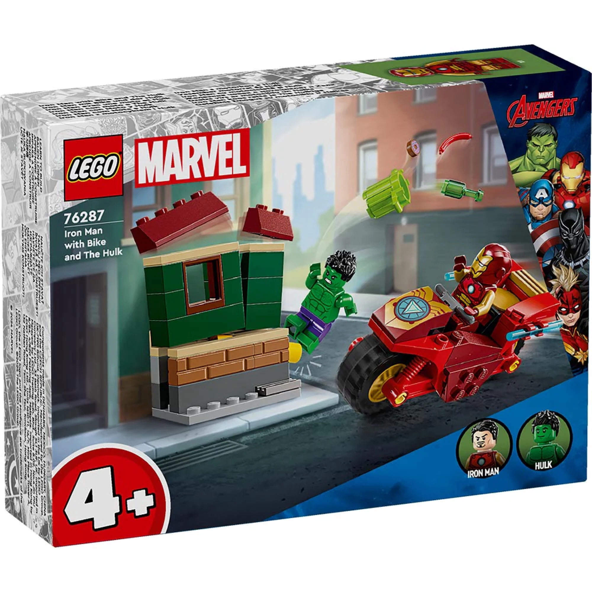 Bloques de construcción Lego Super Heroes Iron Man Hulk (76287)