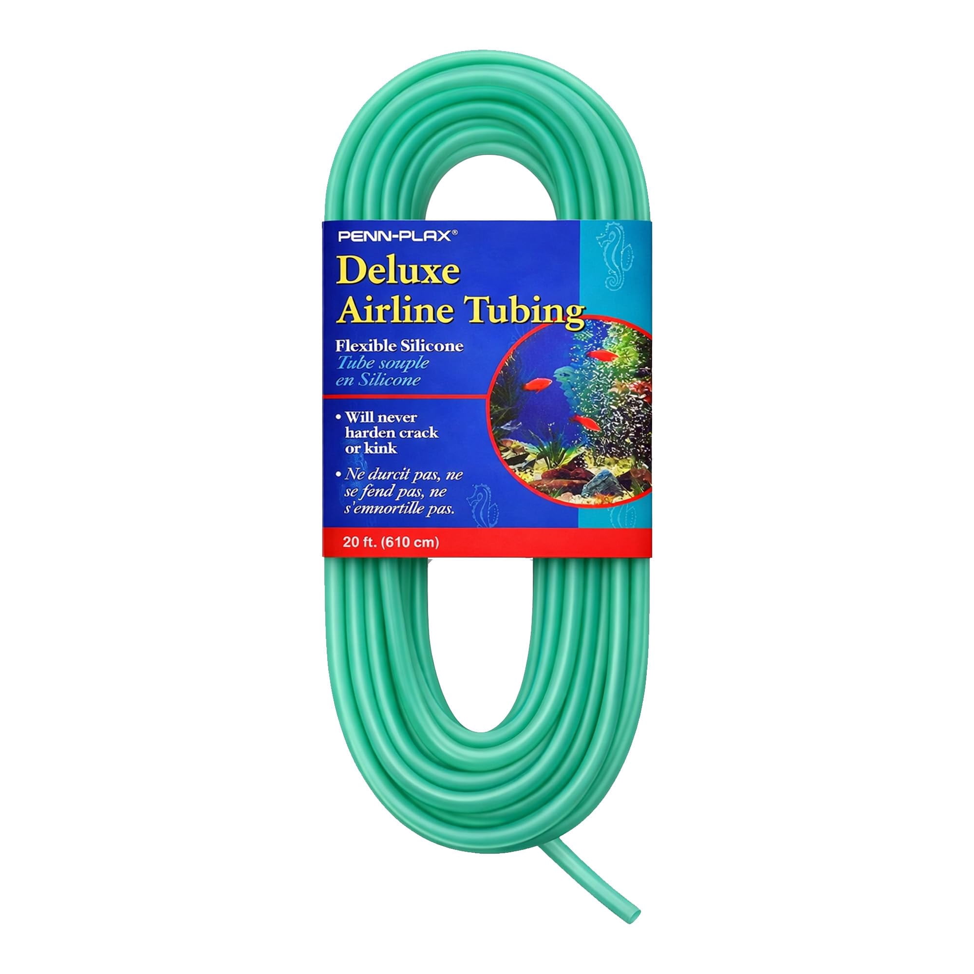 Tubo de Aire Penn-Plax 6 m de Silicona Seguro para Acuario