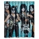 thumbnail image 1 of Cortina de ducha Kiss Rock con ganchos, tamaño 60 x 72 pulgadas, 1 of 3