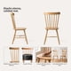 thumbnail image 3 of Pack 2 Sillas Comedor Madera Caucho Windsor Nórdic Natural, 3 of 9