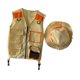 thumbnail image 3 of Chaleco De Explorador Para Ni?os, Sombrero, Chaleco De Aventura Al Aire Libre Para Ni?os, Para Pesca, Ni?os Peque?os, Naranja, 3 of 5