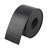 Magideal - Tiras De Correa De Material Cuero De Imitación Arte Diy 2M De 1 ""Ancho Artesanía Cinturón Banda Para Monedero Reloj Ropa , Negro