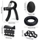 thumbnail image 2 of Fortalecedor de agarre Fortalecedor de antebrazo Fortalecedor de agarres de mano Fortalecedor Kit - 5 paquetes de resistencia ajustable (negro), 2 of 3