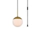 thumbnail image 3 of Lámpara Colgante Living District Eclipse Latón Blanco Enchufable, 3 of 6