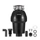 thumbnail image 1 of Triturador de basura VEVOR JWM-931, 1,25 HP, 3360 RPM, motor DC, negro, 1 of 9