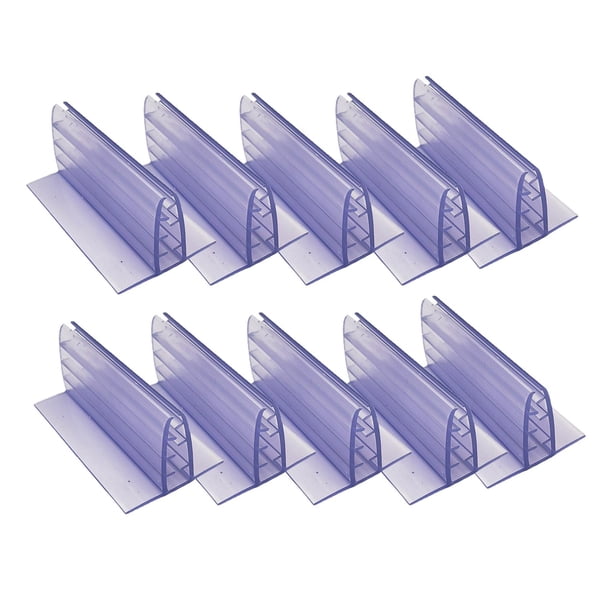 Paquete de 10 tarjeteros, soportes transparentes para tarjetas de productos, protector contra estornudos, tarjeteros, soporte de paneles para áreas de 75 cm x 4 cm x 32 cm