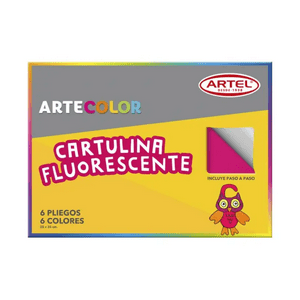 Block De Cartulina Fluorescente Artel