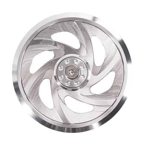 Magideal - Protector Lateral Del Ventilador Del Motor, Fácil De Instalar, Accesorios De Repuesto, Protector De Ventilador De Refrigeración Del Motor De Aleación Plata