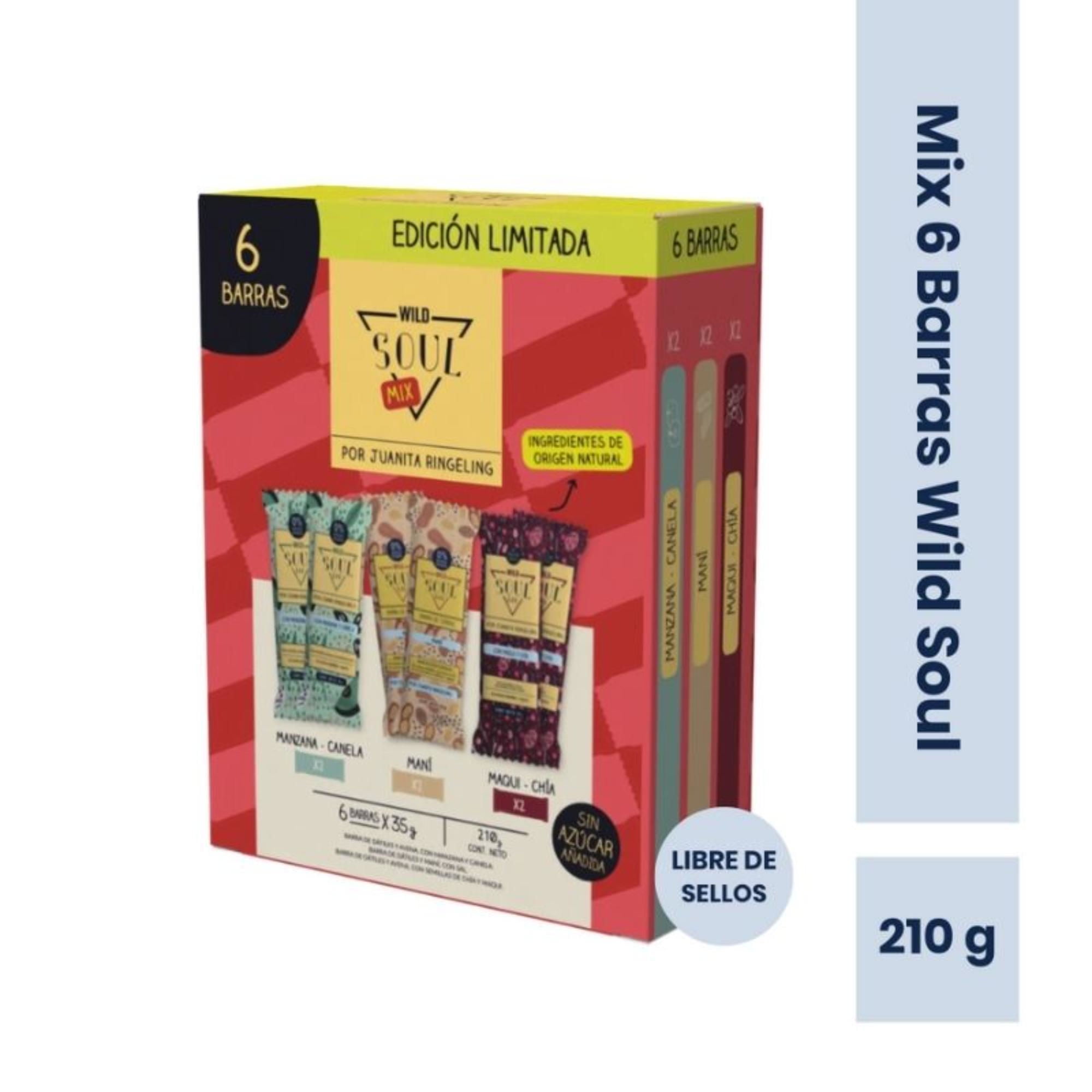 Mix De Barras 6 Un 35g 210 g Wild Soul