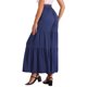 thumbnail image 3 of INSPIRE CHIC Pantalones Boho para Mujer Cintura Alta Elástica Acampanados con Volantes Palazzo Chic Pantalones de Pierna Ancha L Azul Oscuro, 3 of 5