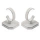 thumbnail image 4 of 2 Velvet C-Type Jewelry Bracelet Bangle Watch Display Rack Stand Holder Gris, 4 of 5