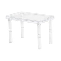 Magideal - De Soporte Para Animales Pequeños, Superficie Impermeable Con Pilares, Accesorios De Jaula De Juguetes De Hámster Para Ardilla, Jerbo, Claro