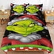 thumbnail image 2 of Comforter Set Queen Size Christmas Grinch Set with 2 Pillowcases for All SeasonsBedding Set 3pcs for Kids Boys Girls Bedroom Decor Bed Sheets, 2 of 5