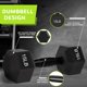 thumbnail image 3 of Par de Mancuernas Hexagonales Fitvids Recubiertas de Goma 15 kg para Gimnasio en Casa, 3 of 7