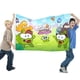 thumbnail image 2 of Om Nom Bandera impresa con temática, regalo perfecto para fanáticos, amigos y familiares, y adecuada para actividades al aire libre e interiores, decoraciones de fiesta. 120*180CM, 2 of 6
