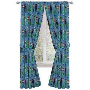 Set De Cortinas Jay Franco Minecraft Monster Hunters Kids Blue