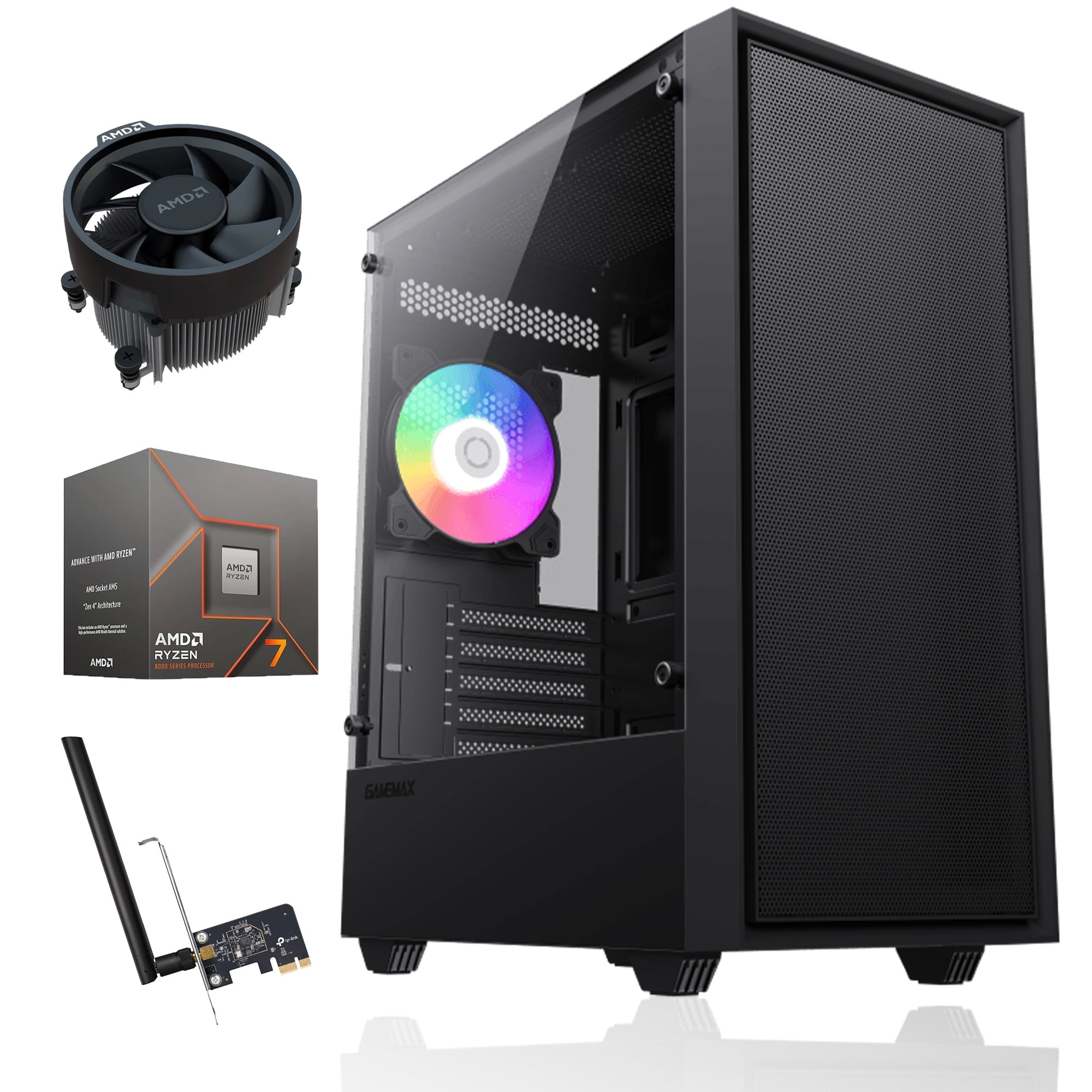 Pc Gamer: Amd Ryzen 7 8700G 16Gb Ddr5 500Gb Radeon 780M Wifi