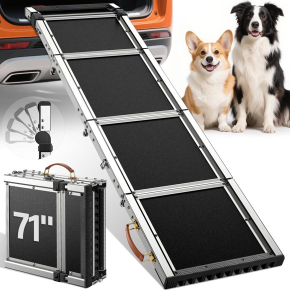 Rampa para perros QUIETEX 180 cm plegable 200 kg antideslizante