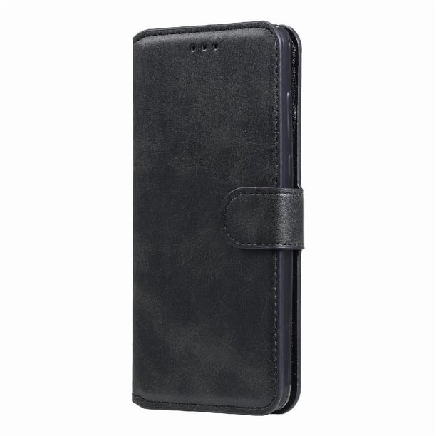 Funda Billetera para Xiaomi Redmi Note 9 Pro 4G con Porta Tarjetas y Soporte Ajustable Negro