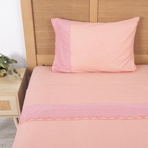 Mashini - Sabana Polar Lisa Broderie 1.5 P Rosado