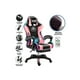 thumbnail image 2 of Silla Gamer Con Luz Rgb Reposapiés Y Masajeador Reclinable C - rosa con negro., 2 of 3
