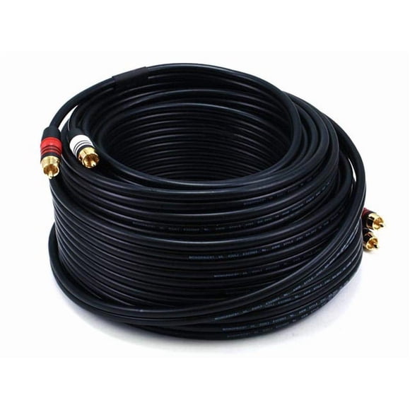 Cable Monoprice 105349 de 22 AWG Premium de 2 conectores RCA a 2 conectores RCA