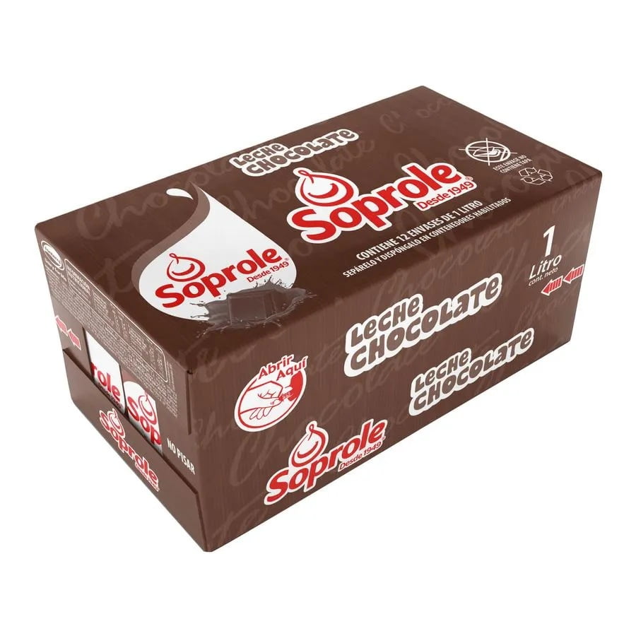 Leche Con Chocolate Soprole 1l X Caja 12