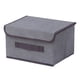 thumbnail image 2 of Caja De Almacenamiento Plegable Con Tapa, Organizador De Aperitivos, Contenedor, Armario S Gris, 2 of 5
