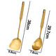 thumbnail image 2 of Juego de utensilios de cocina de acero inoxidable, 2 piezas de utensilios de cocina dorados, 2 of 5