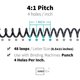 thumbnail image 3 of Binditek Plastic Spiral Binding Coils, 10 mm, 41 Pitch, Black, 3 of 3