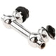 thumbnail image 1 of Terminales de tambor de doble extremo portátiles Fácil de usar Soporte de percusión de dos lados ajustable Accesorios de tambor Partes de instrumentos Plata 4.8cm, 1 of 5