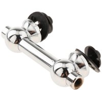 Magideal - Terminales De Tambor De Doble Extremo Portátiles Fácil De Usar Soporte De Percusión De Dos Lados Ajustable Accesorios De Tambor Partes De Instrumentos Plata 4.8Cm